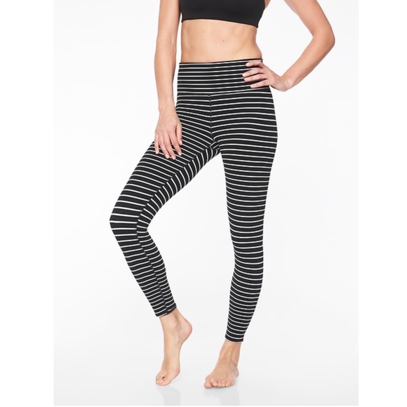 Athleta Pants - NWT Athleta Elation Virasana Stripe 7/8 Tight